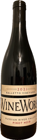 2021 WineWorks Balletto Vineyards Pinot Noir